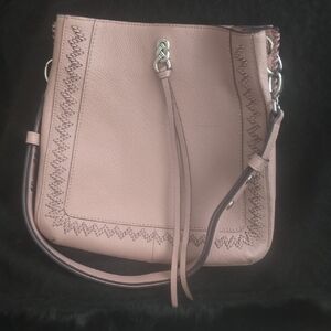 Brighton Blush Pink Leather Shoulder Bag